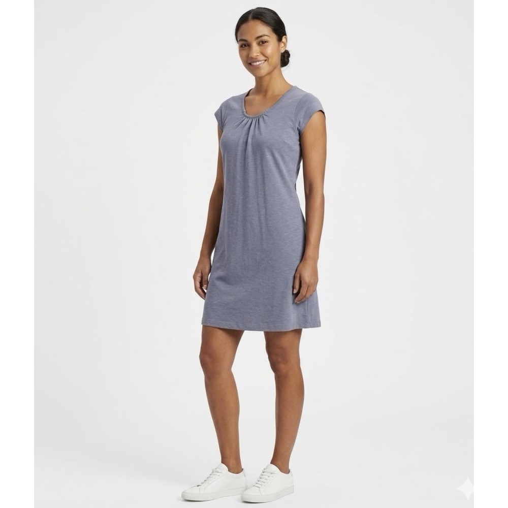 Woolrich‎ Shirt Dress Light Blue Cap Sleeve Womens Size Small S